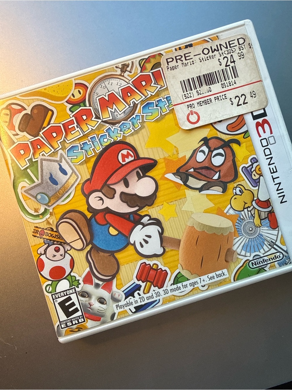 Paper Mario Sticker Star Nintendo 3DS CIB Complete Tested Working